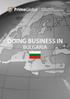 DOING BUSINESS IN BULGARIA