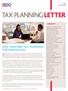 2013 YEAR-END TAX PLANNING FOR INDIVIDUALS Individual income taxes, whether paid through employer withholding or quarterly estimates,