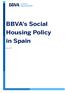 BBVA's Social Housing Policy in Spain