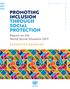 PROMOTING INCLUSION THROUGH SOCIAL PROTECTION