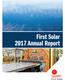 First Solar 2017 Annual Report