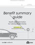 Benefit summary guide