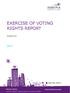 EXERCISE OF VOTING RIGHTS REPORT