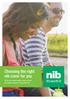 Choosing the right nib cover for you. Why you need health cover and all the great reasons to be with nib