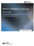MiFID II TRADEcho Services Price List. (On-Exchange and OTC)