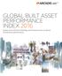 GLOBAL BUILT ASSET PERFORMANCE INDEX Doing more with less: Buildings and infrastructure as drivers of economic performance
