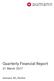Quarterly Financial Report. 31 March Aumann AG, Beelen