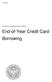 End-of-Year Credit Card Borrowing