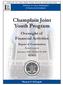 Champlain Joint Youth Program
