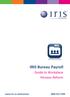 IRIS Bureau Payroll. Guide to Workplace Pension Reform