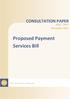 Proposed Payment Services Bill