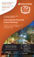 International Trust and Estate Planning