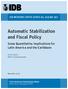Automatic Stabilization and Fiscal Policy