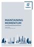 MAINTAINING MOMENTUM Analyst Book for the year ended 30 June 2015