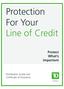 Protection For Your Line of Credit