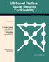 US Social Welfare: Social Security For Disability