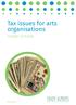 Tax issues for arts organisations. made simple