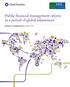 Public financial management reform in a period of global adjustment. Results of a worldwide survey December 2013