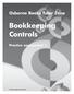Osborne Books Tutor Zone. Bookkeeping Controls. Practice assessment 1
