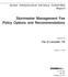 Stormwater Management Fee Policy Options and Recommendations