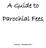 A Guide to Parochial Fees
