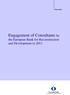 Engagement of Consultants by