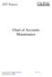 Chart of Accounts Maintenance