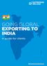 GOING GLOBAL EXPORTING TO INDIA