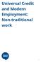 Universal Credit and Modern Employment: Non-traditional work
