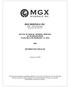 MGX MINERALS INC. # Howe Street Vancouver, BC V6Z 2T1