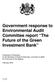 Government response to Environmental Audit Committee report The Future of the Green Investment Bank