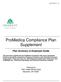 ProMedica Compliance Plan Supplement