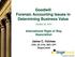 Goodwill Forensic Accounting Issues in Determining Business Value