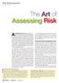 The Art of Assessing Risk