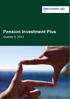 Pension Investment Plus. Quarter 3, 2012