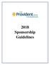 2018 Sponsorship Guidelines