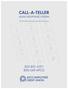 CALL-A-TELLER AUDIO RESPONSE SYSTEM