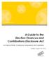 elections.ab.ca A Guide to the Election Finances and Contributions Disclosure Act For Political Parties, Constituency Associations and Candidates