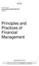 Principles and Practices of Financial Management