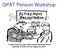 QPAT Pension Workshop