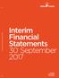 Interim Financial Statements 30 September 2017 Integrity Partnership Excellence