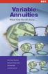 SEC. Variable Annuities. What You Should Know... United States Securities and Exchange Commission