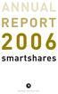 ANNUAL REPORT. smartshares SMARTSHARES LIMITED ANNUAL REPORT