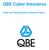 QBE Cyber Insurance. Cyber and Data Security Insurance Policy