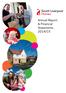 South Liverpool Homes Limited Year ended 31 March Table of Contents