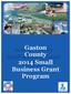 Gaston County 2014 Small Business Grant Program