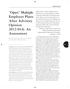Open Multiple Employer Plans After Advisory Opinion A: An Assessment