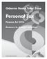 Osborne Books Tutor Zone. Personal Tax. Finance Act Answers to chapter activities