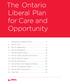 The Ontario Liberal Plan for Care and Opportunity