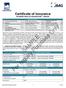 Certificate of Insurance STUDENT HEALTH ADVANTAGE SM GROUP. Table of Contents